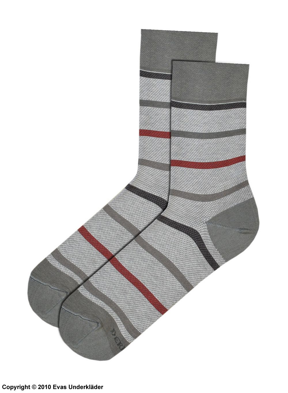 Men's socks, soft cotton, stripes